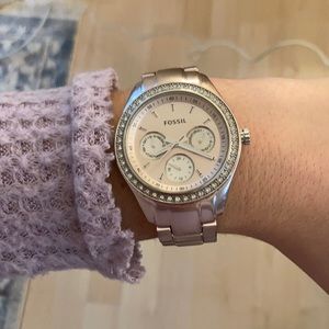 Fossil Women’s Riley Multifunction Rose-Tone watch